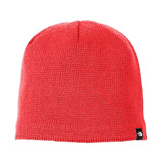 The North Face A4VUB Mountain Beanie in Cardinal red front view
