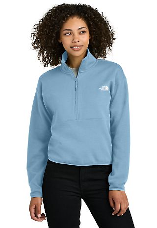 The North Face NF0A8C5H Women's Double-Knit 1/2 in Steelblue front view