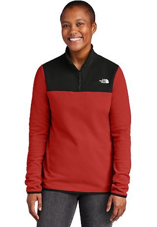 The North Face NF0A7V4M    Ladies Glacier 1/4-Zip  in Rager/tnfb front view