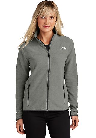 The North Face NF0A7V4K    Ladies Glacier Full-Zip in Tnfmdgyht front view