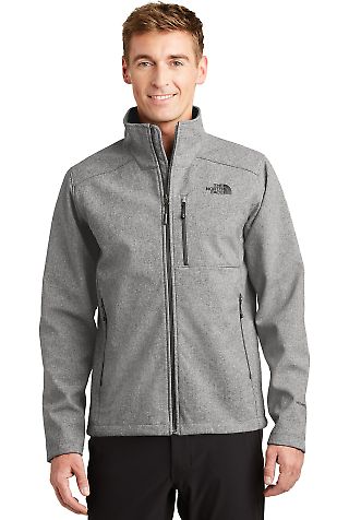 The North Face A3LGT     Apex Barrier Soft Shell J in Tnf med gry he front view