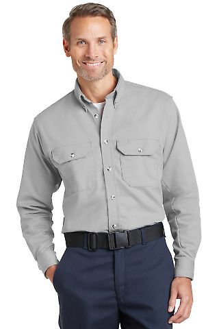 Bulwark SLU2 Dress Uniform Shirt - Excel FR Comfor in Silver grey front view