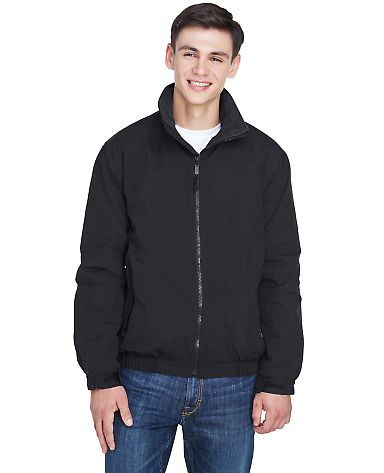 8921 Men's UltraClub® Adventure All-Weather Jacke in Black/ black front view