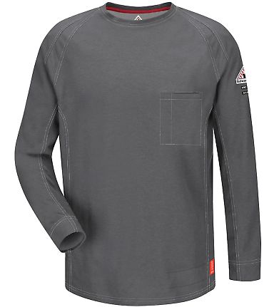 Bulwark QT32T Flame Resistant Long Sleeve Shirt - in Charcoal front view