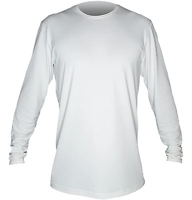 Anetik MVLPRL8 Low Pro Tech Long Sleeve T-Shirt in White heathered front view
