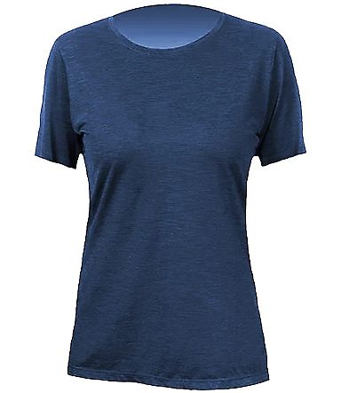 Anetik WSBRZS0 Women's Breeze Tech T-Shirt in Navy heathered front view