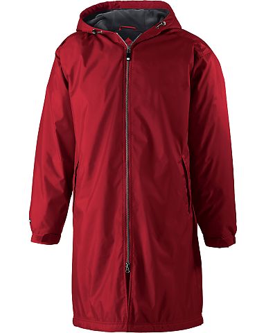 Holloway 229162 Conquest Hooded Jacket in Scarlet front view