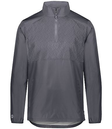 Holloway 229533 SeriesX Quarter-Zip Pullover in Carbon front view
