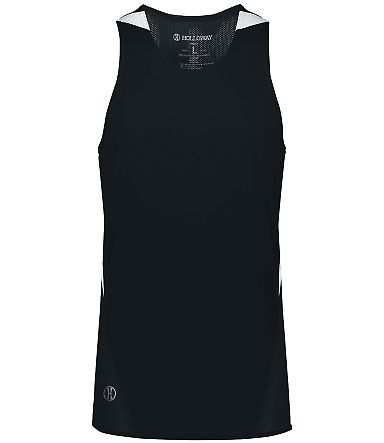 Holloway 221035 PR Max Track Jersey in Black/ white front view