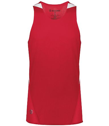 Holloway 221035 PR Max Track Jersey in Scarlet/ white front view