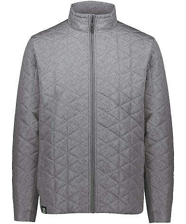 Holloway 229516 Repreve® Eco Quilted Jacket in Tundra haze print front view