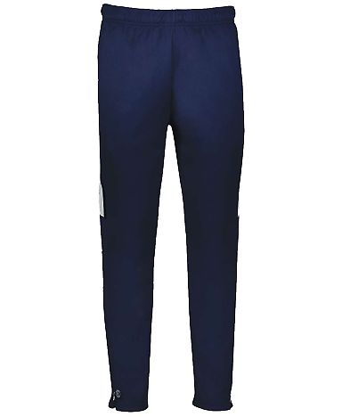 Holloway 229680 Youth Limitless Sweatpants in Navy/ white front view