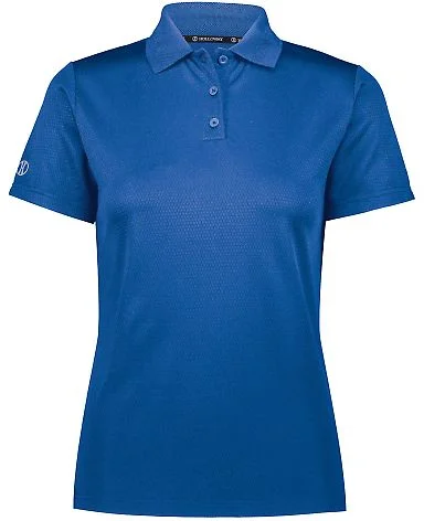 Holloway 222768 Women's Prism Polo in Royal front view