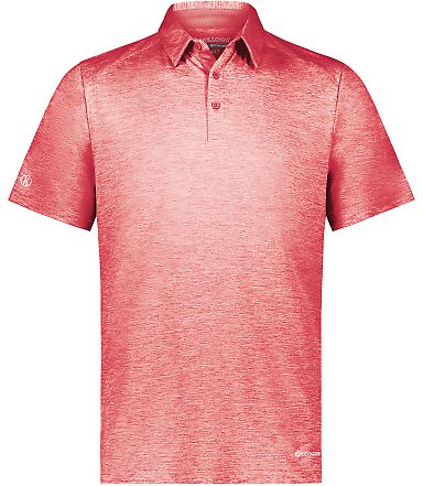 Holloway 222572 Electrify CoolCore® Polo in Scarlet heather front view