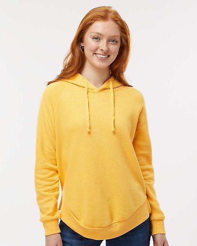 MV Sport W20172 Women's Jordan Angel Fleece Hooded in Sunglow front view