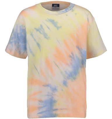 MV Sport 201Y Youth Crazy T-Shirt in Sunrise tie dye front view