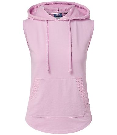 MV Sport W24131 Women's Kinsley Sleeveless Hooded in Wisteria front view