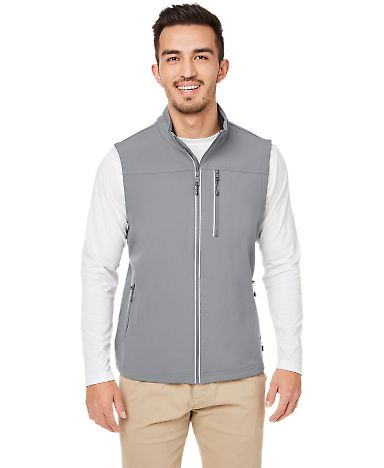 Nautica N17792 Wavestorm Soft Shell Vest in Graphite front view