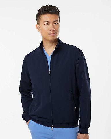 Jaanuu M60001 Wolfe Everyday Full-Zip 6-Pocket Scr in Midnight navy front view