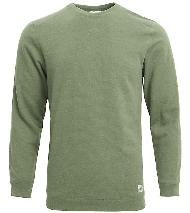 Recover RC1095 Crewneck Pullover Sweatshirt in Fern front view