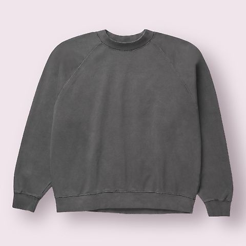 Teestyled TS14003FT  | DIAMOND SWEATSHIRTS in Pigment dyed black front view