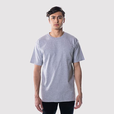 Teestyled TS5611 | ESSENTIAL POCKET TEE in Athletic heather front view
