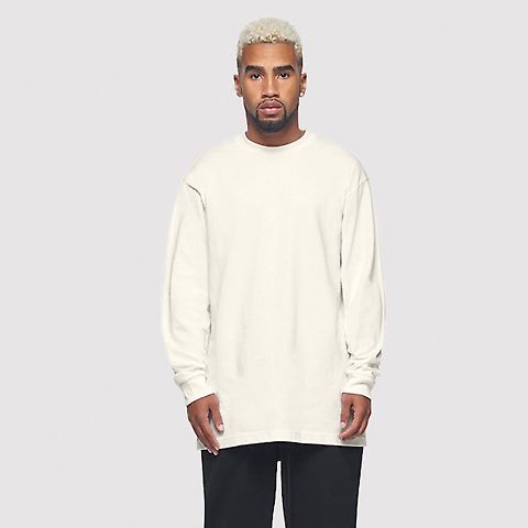 Teestyled TS9003TA  | LUXE LONG SLEEVES in Off-white front view