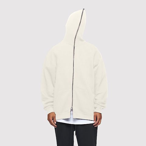 Teestyled TS9505FZ | SUN DRIED FULL ZIP HOODIES in Off-white front view