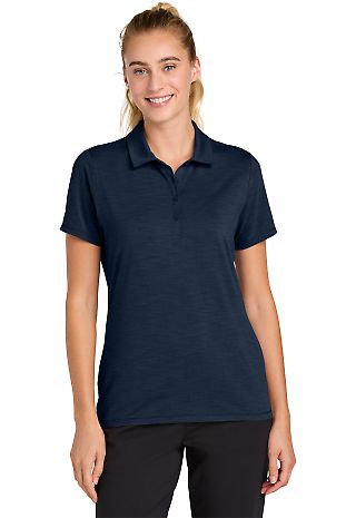 Sport Tek LST490 Sport-Tek Women's Versa Polo in Truenavy front view