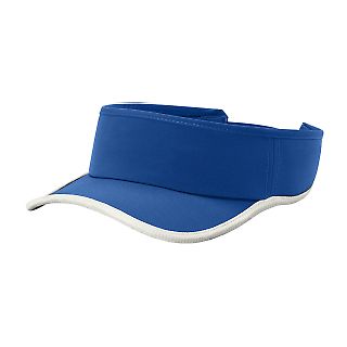 Sport Tek STC57 Sport-Tek Repeat Visor in Try/white front view