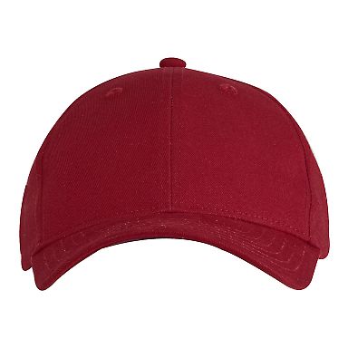 Big Accessories BX002Y Youth Brushed Twill Structu in Red front view