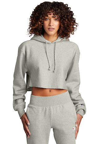 Champion Clothing RW01W Reverse Weave® Women’s in Oxford grey front view