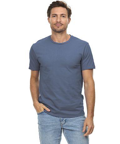 Threadfast Apparel T1000 Epic Unisex T-Shirt in Denim front view