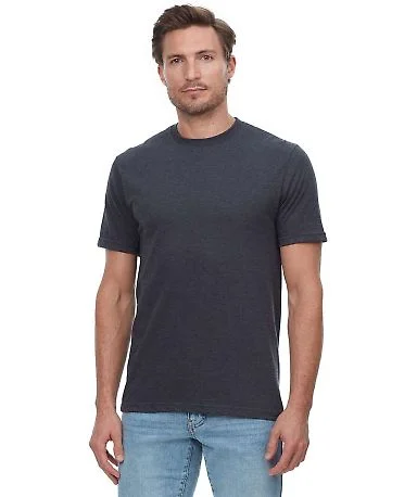 Threadfast Apparel T1001 Epic Unisex CVC T-Shirt in Heather black front view