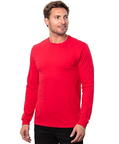 Threadfast Apparel T3000 Epic Unisex Long-Sleeve T in Red front view