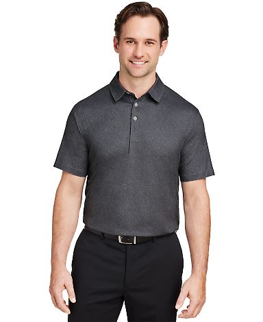 Puma 538748 Cloudspun Primary Polo in Puma black front view