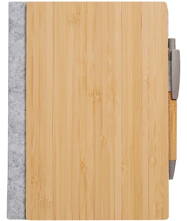 econscious EC9802 Grove Refillable Bamboo Notebook in Bamboo front view