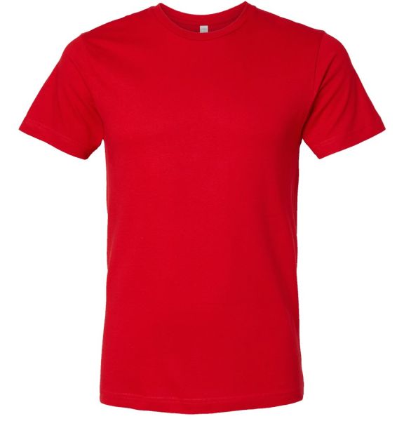 LA T 6901 Unisex Fine Jersey T-Shirt in Red