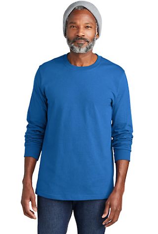 Volunteer Knitwear VL60LS    Chore Long Sleeve Tee in Trueroyal front view