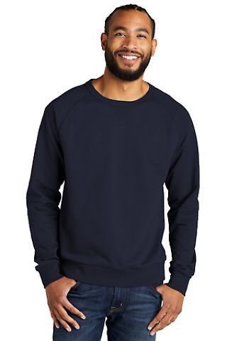 Allmade AL4004    Unisex Organic French Terry Crew in Nghtskynvy front view