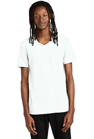Allmade AL2014   Unisex Tri-Blend V-Neck Tee in Fairly white front view