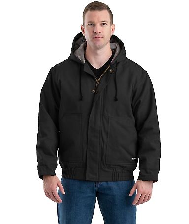 Berne Apparel FRHJ01T Tall Flame-Resistant Hooded  in Black front view