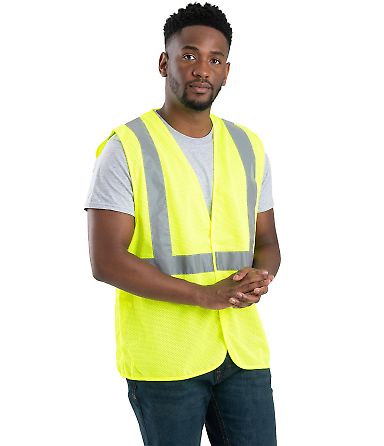 Berne Apparel HVV042 Hi-Vis Class 2 Economy Vest in Yellow front view