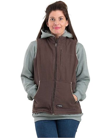 Berne Apparel WV15 Women's Sherpa-Lined Softstone  in Tuscan front view