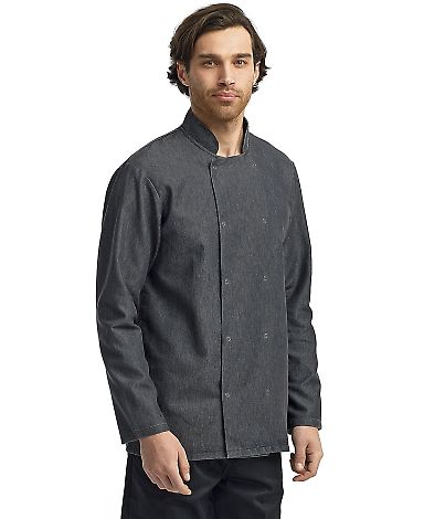 Artisan Collection by Reprime RP660 Denim Chef's J in Black denim front view