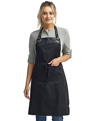 Artisan Collection by Reprime RP123 Espresso Bib A in Black/ black front view