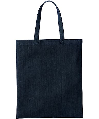 Artisan Collection by Reprime RP998 Denim Tote Bag in Black denim front view