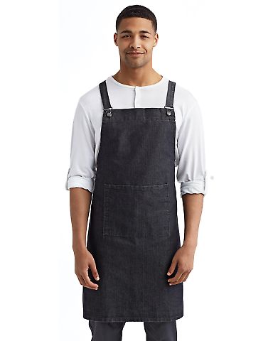 Artisan Collection by Reprime RP129 Cross Back Bar in Black denim front view
