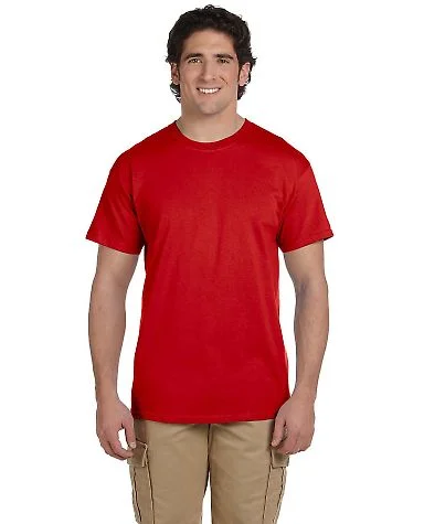 Fruit of the loom 3930R 3931 Adult Heavy Cotton HD in True red front view