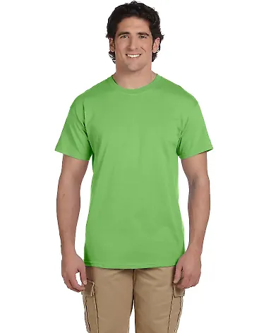 Fruit of the loom 3930R 3931 Adult Heavy Cotton HD in Kiwi front view